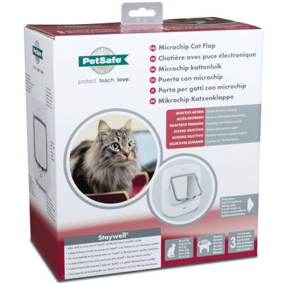 PetSafe kattelem med mikrochip-funktion hvid PPA19-16145