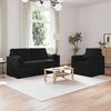 vidaXL Sofa 140cm 2 pcs Sort Metal