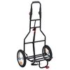 vidaXL cykeltrailer med indkøbstaske foldbar rød og sort