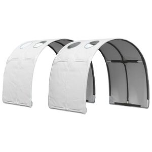 vidaXL Seng Tunnel 2 stk. Hvid Polyester