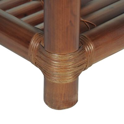vidaXL sengebord 45x45x40 cm bambus mørkebrun
