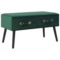 vidaXL sofabord grøn 80 x 40 x 46 cm fløjl