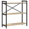 vidaXL Bogreol 80 x 30 x 85 cm Konstrueret tr&aelig; Sonoma eg