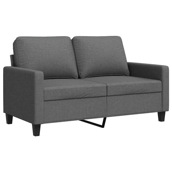 vidaXL 2-personers sofa 120 cm stof m&oslash;rkegr&aring;
