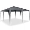 vidaXL Party Tent Antracit 400 x 400 x 266 cm Polyethylen og st&aring;l