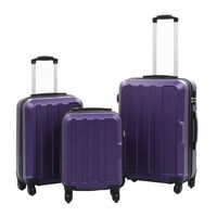 vidaXL kuffertsæt i 3 dele hardcase ABS lilla