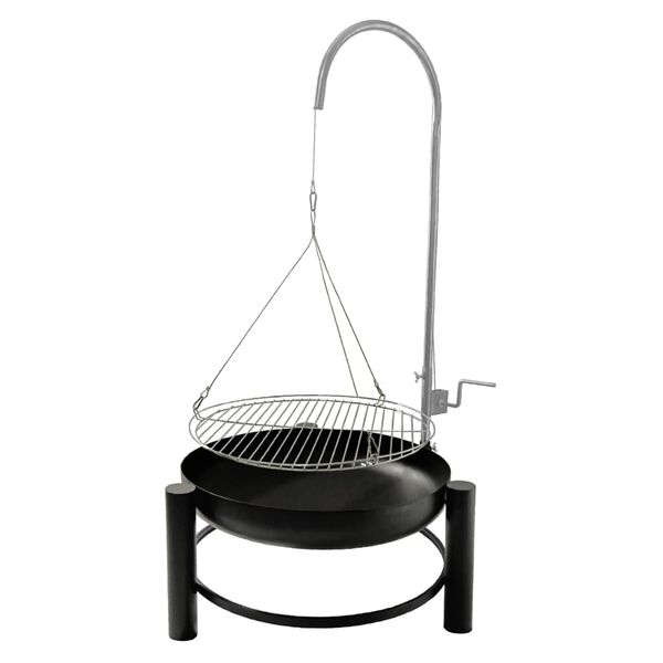 HI b&aring;lsted med grillrist 50 cm rustfrit st&aring;l