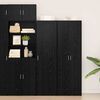 vidaXL Highboard 2 pcs Sort eg 50 x 42,5 x 185 cm