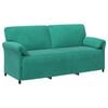 vidaXL 3-personers sofa Turkis 198 x 83 x 95 cm Fl&oslash;jl