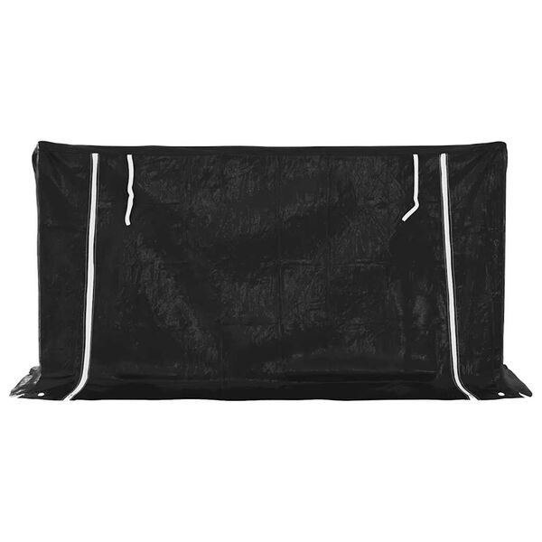 vidaXL br&aelig;ndestativ med regnslag 200,5x60,5x110,5 cm galvaniseret st&aring;l