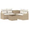 vidaXL Sofa S&aelig;t 6 stk. Beige og cremehvid 55 x 55 x 37 cm