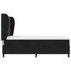 vidaXL Box spring seng med madras Sort 190 x 140 cm Polyester