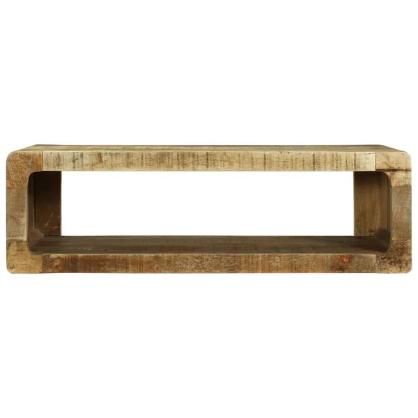 vidaXL TV Skab med hylde med opbevaring Brun Massivt mangotræ