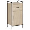 vidaXL Sideboard Sonoma-eg 97 x 33 x 81 cm Konstrueret tr&aelig;