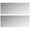 vidaXL Trappe Tread 2 stk. 100 x 40 cm S&oslash;lv Aluminium Rektangul&aelig;r