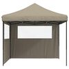 vidaXL Party Tent Gr&aring;brun 292 x 292 x 315 cm Oxford stof