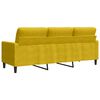 vidaXL 3-personers sofa 180 cm velour gul