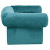 vidaXL Hundesofa med opbevaring Turkis 75 x 50 x 38cm Plys
