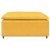 vidaXL modul&aelig;r sofa fodskammel modul 100x100x48 cm lysegul