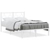 vidaXL sengeramme med sengegavl 120x190 cm metal hvid