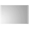 vidaXL LED badev&aelig;relsesspejl Transparent 90 x 60 cm h&aelig;rdet glas