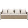 vidaXL loungesofa med hynder polyrattan beige
