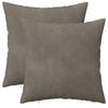 vidaXL Pudebetr&aelig;k 2 pcs HEERLEN Lysegr&aring; 30 x 30 cm Fl&oslash;jl