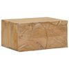 vidaXL H&aring;ndlavet natbord Teakbrun 40 x 30 x 20 cm Massivt mangotr&aelig;
