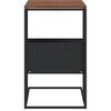 vidaXL sidebord 55x36x59,5 cm konstrueret tr&aelig; sort