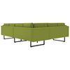 vidaXL hj&oslash;rnesofa stof gr&oslash;n