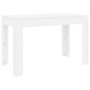 vidaXL spisebord 120x60x76 cm konstrueret tr&aelig; hvid