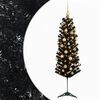 vidaXL Kunstigt slankt juletr&aelig; med julekugle 150 cm 150 LED'er