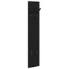 vidaXL V&aelig;gmonteret Jakkeholder V&aelig;gmonteret Sort eg 20 x 1,5 x 100 cm