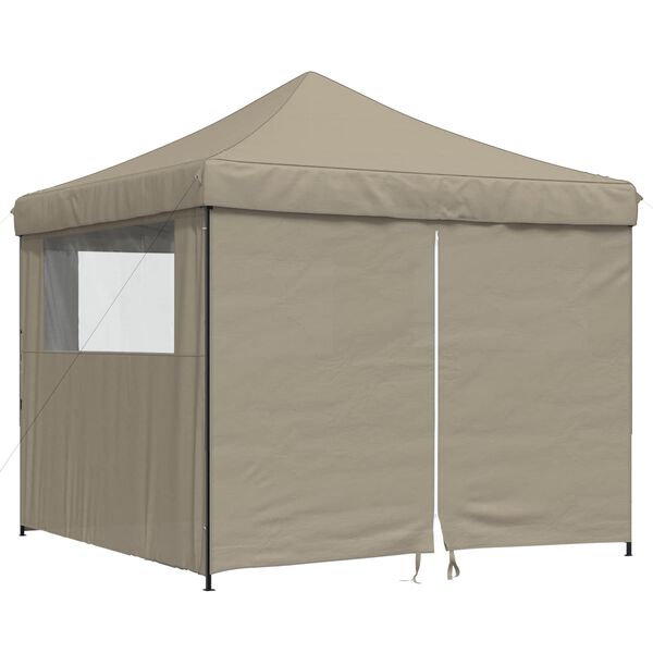 vidaXL Party Tent Gr&aring;brun 292 x 292 x 315 cm Oxford stof
