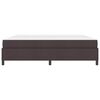 vidaXL Box spring seng med madras M&oslash;rk Brun 200 x 200 cm Stof