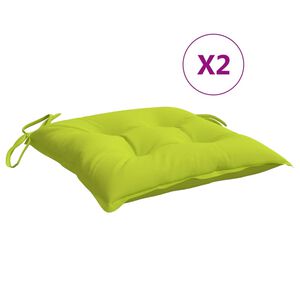 vidaXL pallehynder 2 stk. 50x50x7 cm oxfordstof lysegr&oslash;n
