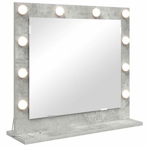 vidaXL Vaskeskab Spejl Beton Gr&aring; 60 x 55 x 18 cm Rektangul&aelig;r