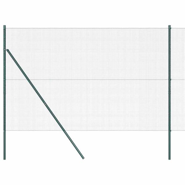 vidaXL Hegnsp&aelig;l Gr&oslash;n 50 x 1,5 m (16 x 16 mm mesh) St&aring;l og PVC