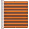 vidaXL Altan Sk&aelig;rm 120 x 200 cm Oxford stof Rektangul&aelig;r Orange og Brun