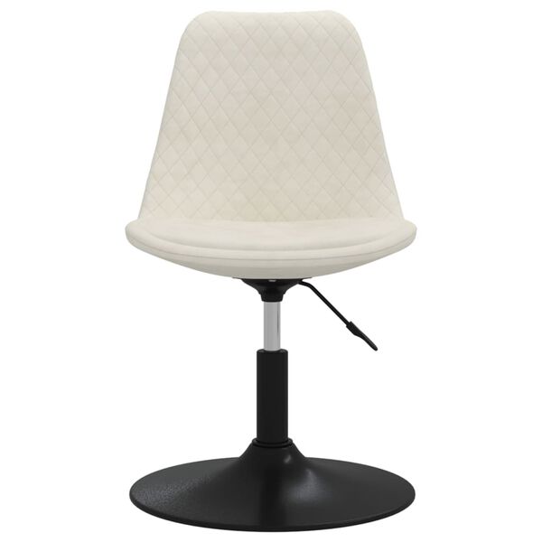 vidaXL drejelige spisebordsstole 6 stk. fl&oslash;jl cremefarvet