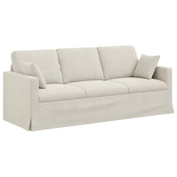vidaXL Sofa Creme Samlede dimensioner: 198 x 78 x 80 cm (B x D x H)