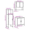 vidaXL m&oslash;bels&aelig;t til badev&aelig;relse 3 dele konstrueret tr&aelig; sonoma-eg