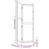 vidaXL haveskur 55x52x174,5 cm massivt grantræ brun