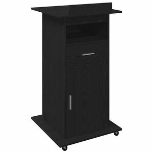 vidaXL Podium Sort eg Konstrueret tr&aelig; 55 x 55 x 107 cm