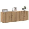 vidaXL væghængte tv-borde 2 stk. 60x30x41 cm egetræsfarve