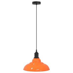 vidaXL pendellampe h&oslash;jdejusterbar E27 &Oslash; 31 cm metal glans orange