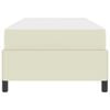 vidaXL Sengestel med madras Creme 80 x 200 cm Stof
