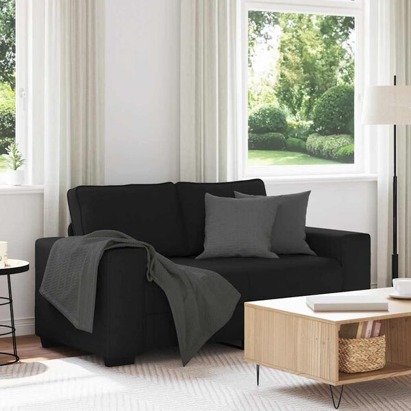 vidaXL 2-personers sofa 160x77x82 cm stof sort