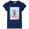 T-shirt til b&oslash;rn str. 128 marinebl&aring;