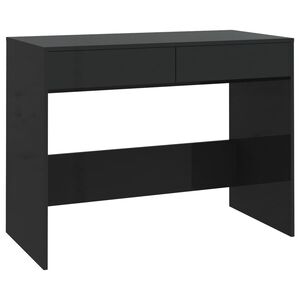 vidaXL skrivebord 101x50x76,5 cm konstrueret tr&aelig; sort